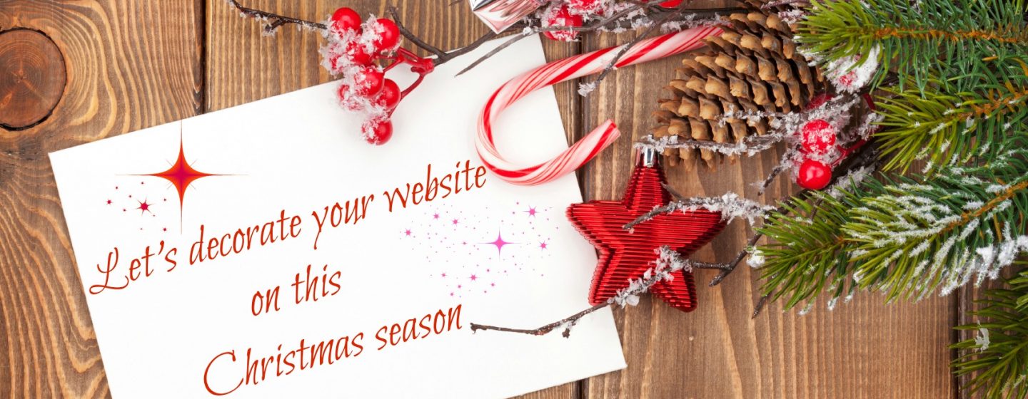 Let’s decorate your website this season