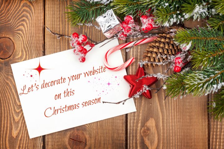 Let’s decorate your website this season